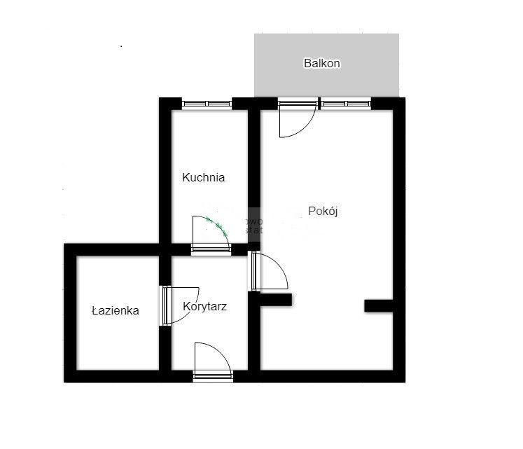 28 m2 studio on the osiedle Złotego Wieku Street - Apartment - Rent - Kraków, Nowa Huta