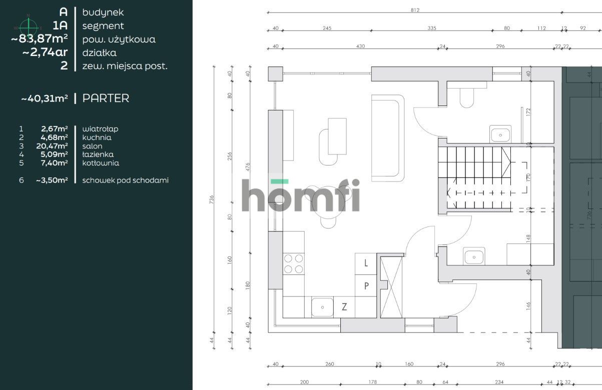 Wiązownica| Dom w zabudowie szeregowej | 83,87 m² - Dom - Sprzedaż - Jarosławski, Wiązownica
