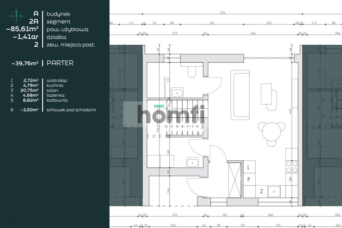 Wiązownica| Dom w zabudowie szeregowej | 85,37 m² - Dom - Sprzedaż - Jarosławski, Wiązownica