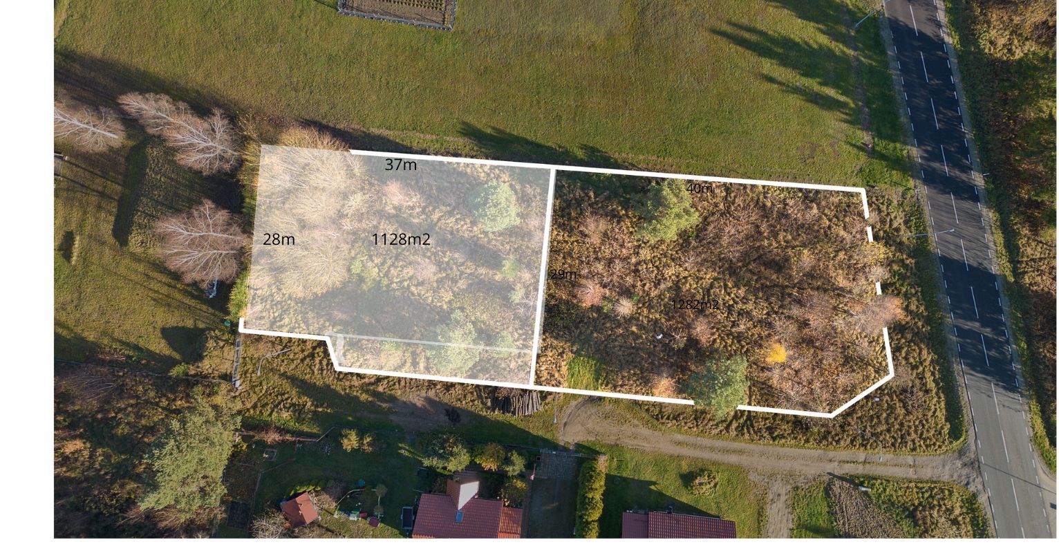 DZIAŁKA BUDOWLANA 1128 m² | NOŻYNO - Działka - Sprzedaż - Bytowski, Czarna Dąbrówka / Nożyno