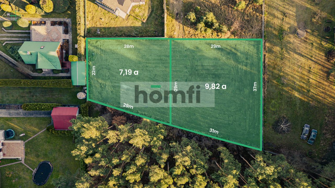 building plot by Lake Niesłysz, forest view - Plot - Sale - Świebodziński, Lubrza / Przełazy