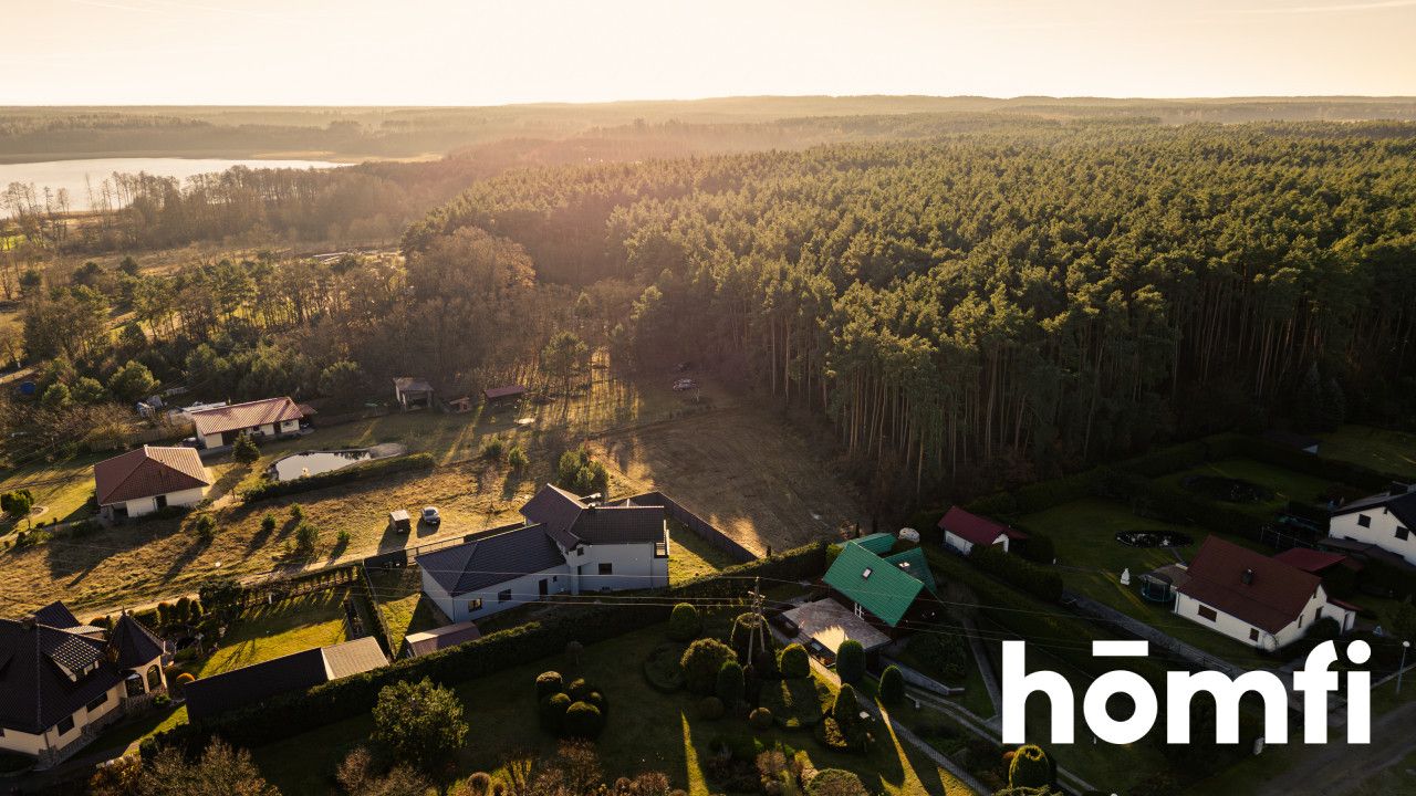 building plot by Lake Niesłysz, forest view - Plot - Sale - Świebodziński, Lubrza / Przełazy