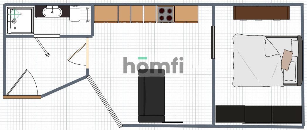 Orzeszkowej / Dietla, 37m²: doskonałe 2 pokoje w centrum - Mieszkanie - Wynajem - Kraków, Śródmieście / Kazimierz