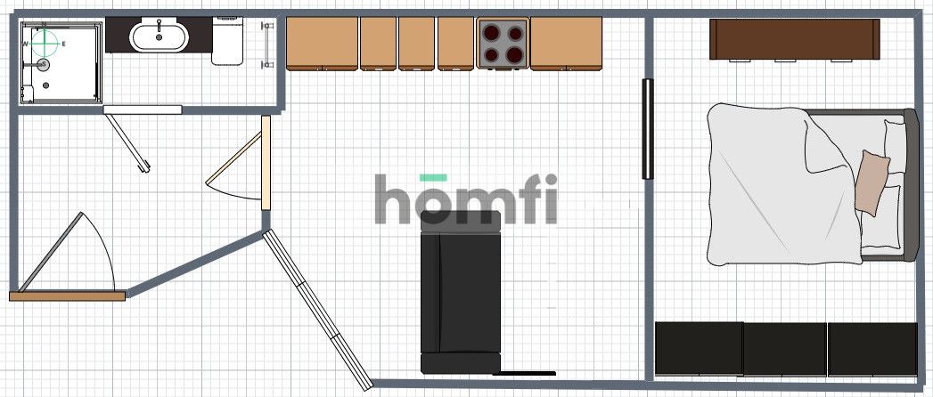 Orzeszkowej / Dietla, 37m²: doskonałe 2 pokoje w centrum - Mieszkanie - Wynajem - Kraków, Śródmieście / Kazimierz