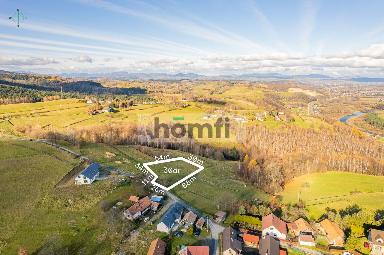 Scenic agricultural and construction plot Rytro 30 areas - Ділянка - Продаж - Nowosądecki, Rytro