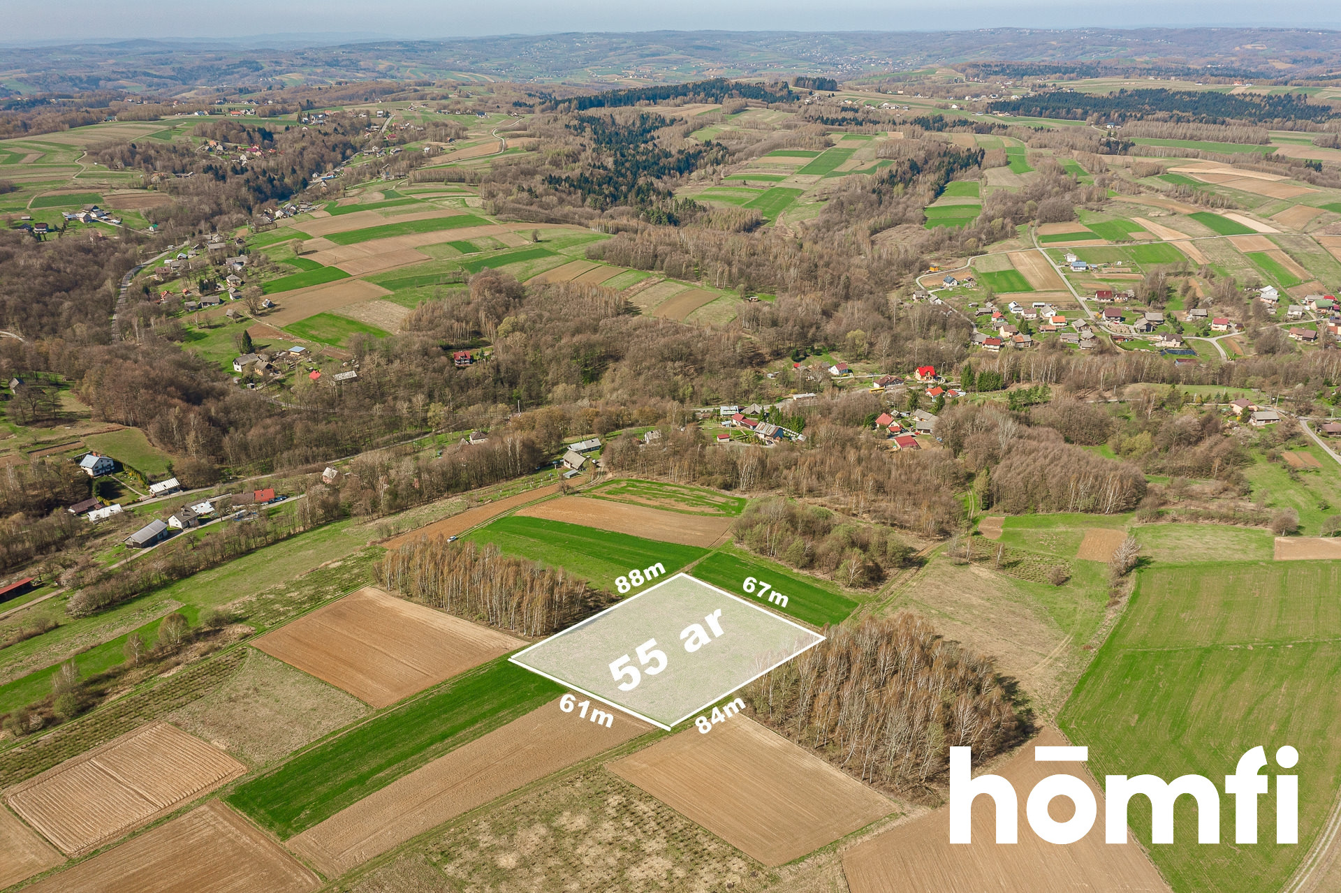 Large plot in a green, scenic area - Ділянка - Продаж - Ropczycko-Sędziszowski, Sędziszów Małopolski / Szkodna