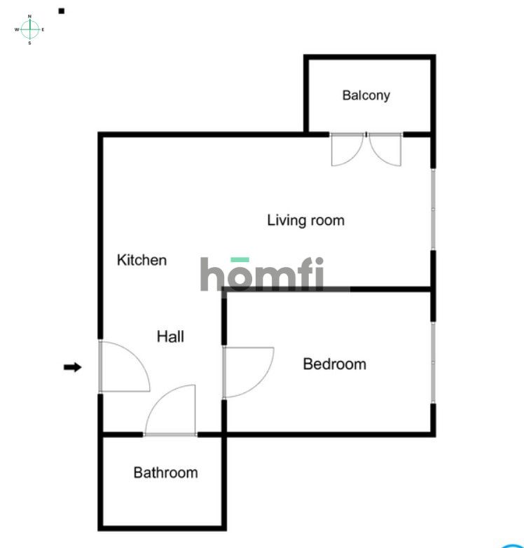 Przestronne 2 pokoje z dużym aneksem kuchennym, balkonem i klimatyzacją - Mieszkanie - Wynajem - Kraków, Podgórze
