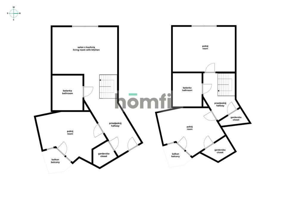 Dwupoziomowe 130m2 z 2 balkonami - Stare Miasto - Mieszkanie - Sprzedaż - Wrocław, Stare Miasto