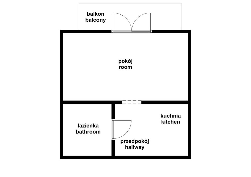 Kawalerka z balkonem - ul. Zatorska (Psie Pole) - Mieszkanie - Wynajem - Wrocław, Psie Pole / Zakrzów