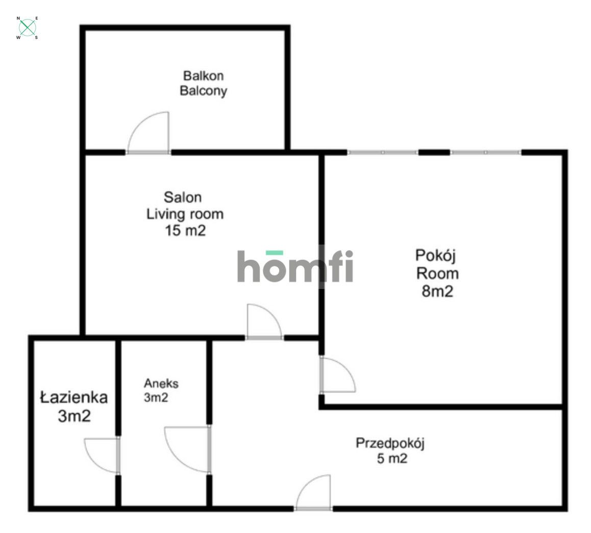 Biuro/Usługi 34 m² – dostępne od zaraz - Mieszkanie - Wynajem - Wrocław, Krzyki