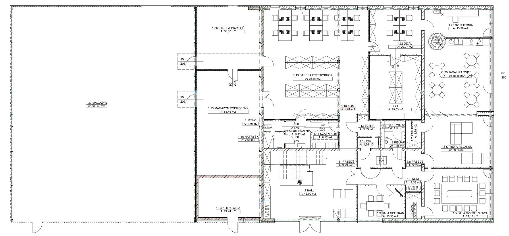 Nowoczesny budynek biurowy z magazynem w Siechnicach przy Obwodnicy Wschodniej - Commercial premises - Sale - Wrocławski, Siechnice