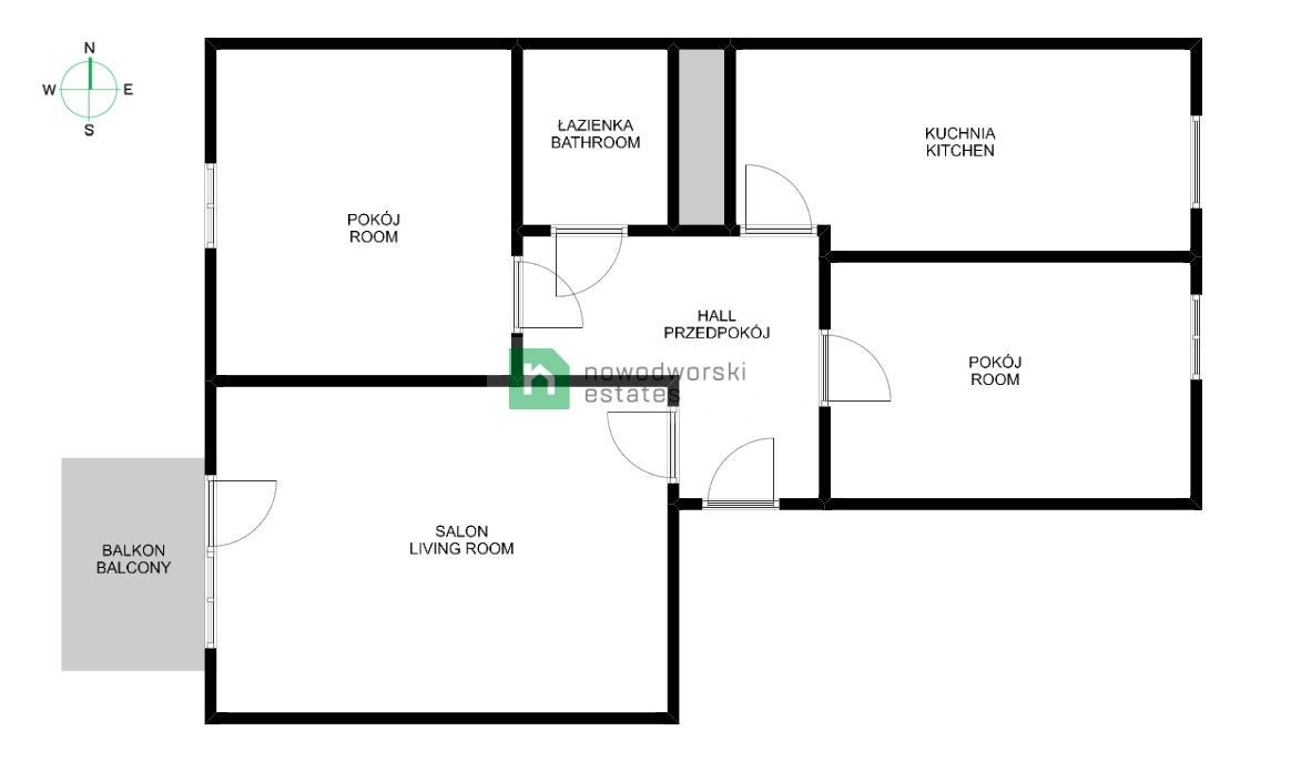 3-berdoom apartment Os Bohaterów Września - Apartment - Rent - Kraków, Nowa Huta / Mistrzejowice