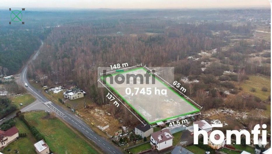 Działka przy Jurze | 7456 m² | Bugajska - Działka - Sprzedaż - Częstochowa, Błeszno