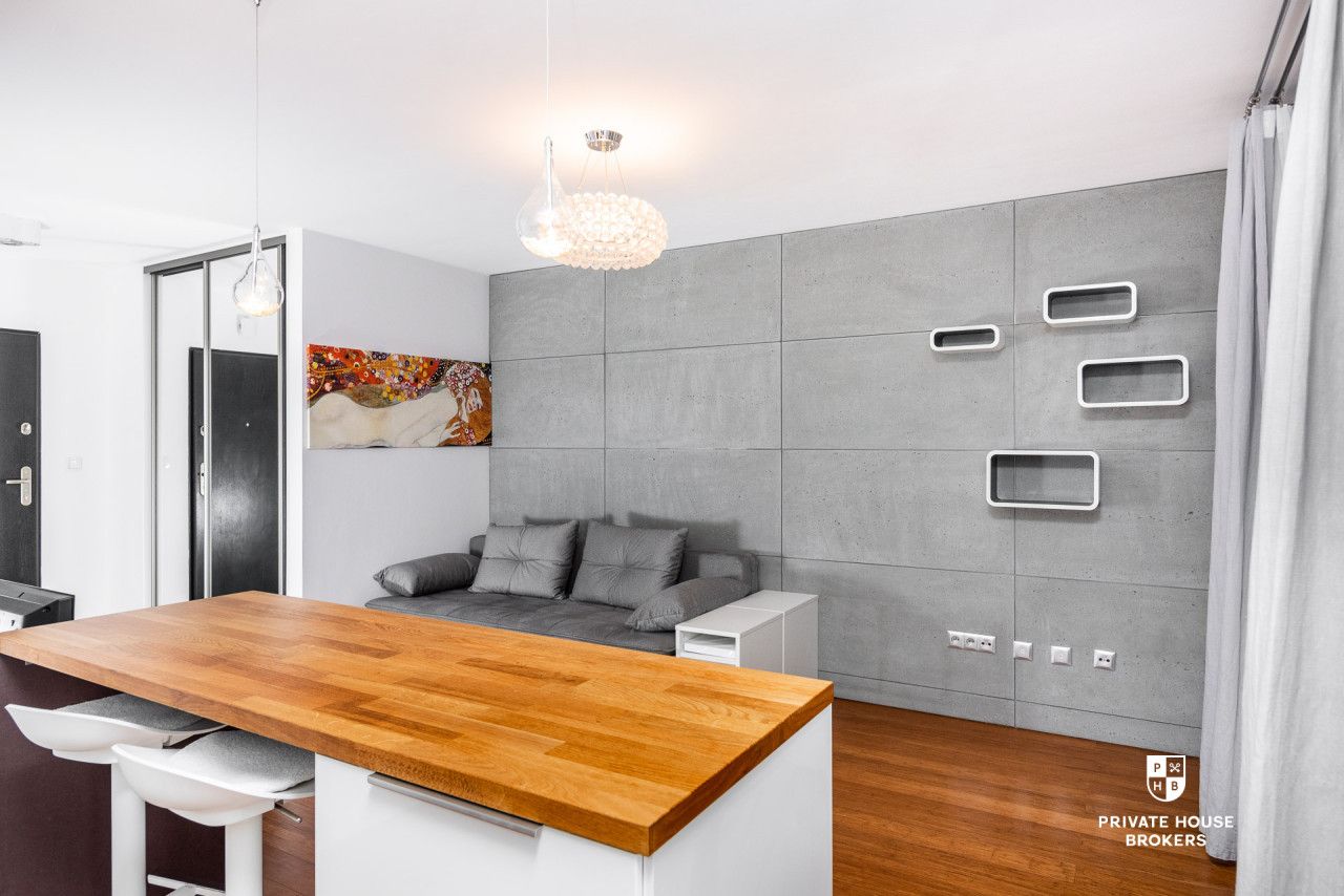 Nadwiślańska 11 Designerska Kawalerka z Balkonem - Mieszkanie - Wynajem - Kraków, Podgórze