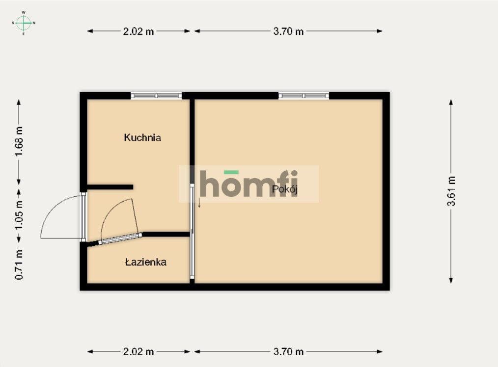 Inwestycyjna kawalerka przy łódzkiej filmówce - Mieszkanie - Sprzedaż - Łódź, Śródmieście
