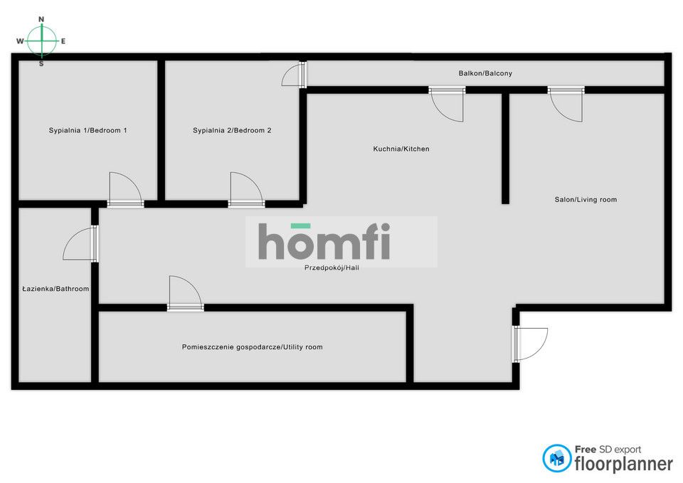 3-room apartment, Jana Pawła II Housing Estate, large balcony - Apartment - Sale - Nowy Sącz, Kaduk