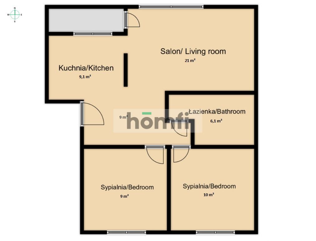 Na sprzedaż 3-pokojowe mieszkanie w centrum - Mieszkanie - Sprzedaż - Rzeszów, Gen. Grota-Roweckiego