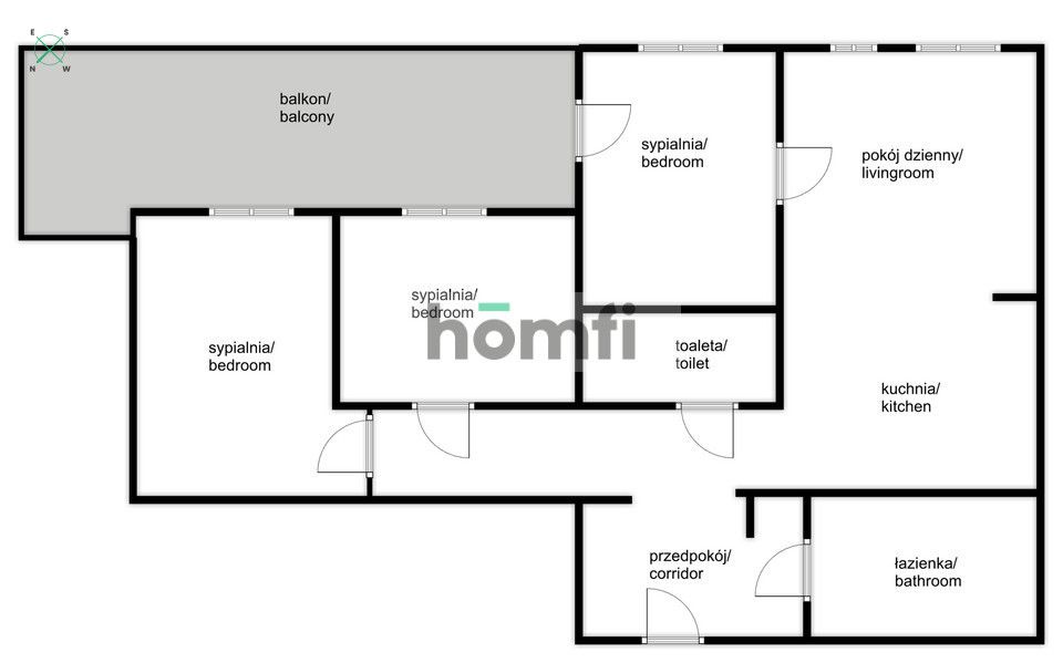 Do wynajęcia 4 pokojowe mieszkanie, Wielicka, Podgórze - Mieszkanie - Wynajem - Kraków, Podgórze