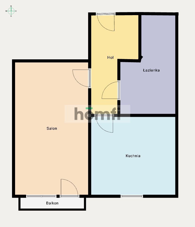 Do wynajęcia kawalerka z balkonem, ciche i zielone osiedle przy ul. Karolewskiej, blisko centrum - Mieszkanie - Wynajem - Łódź, Polesie