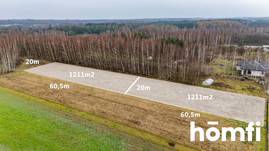 Plot surrounded by forest, Garno, Wolanów - Ділянка - Продаж - Radomski, Wolanów / Garno