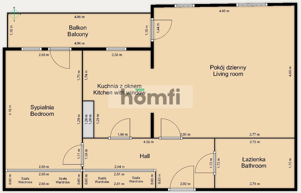 2-POKOJOWE Z 2002 ROKU NA WYSOKIM PIĘTRZE - Mieszkanie - Sprzedaż - Wrocław, Fabryczna / Gądów Mały