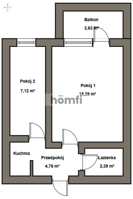 2-pokojowe mieszkanie z balkonem | Prądnik Biały - Mieszkanie - Sprzedaż - Kraków, Krowodrza / Prądnik Biały