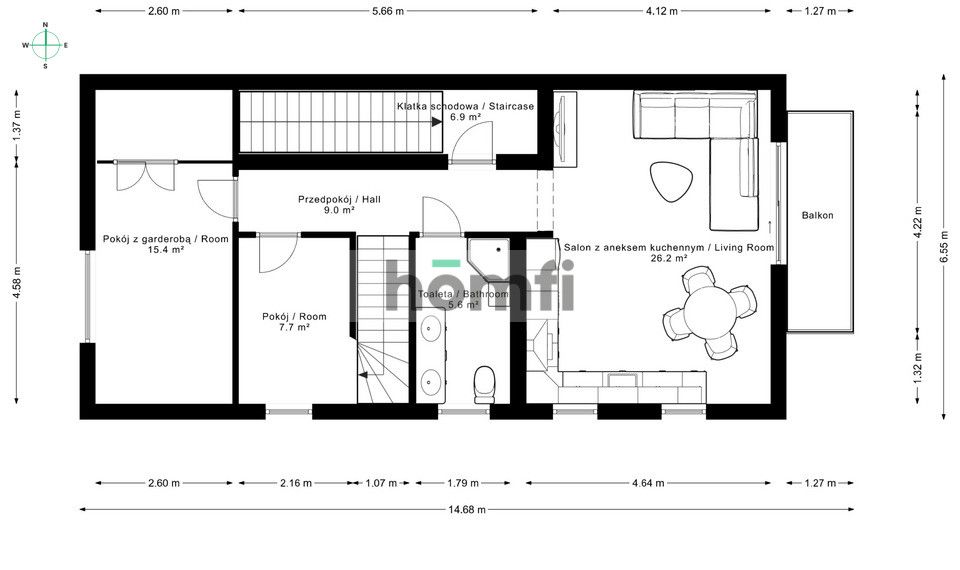 {2-level apartment in a quiet neighborhood} - Apartment - Sale - Bielsko-Biała, Komorowice Krakowskie