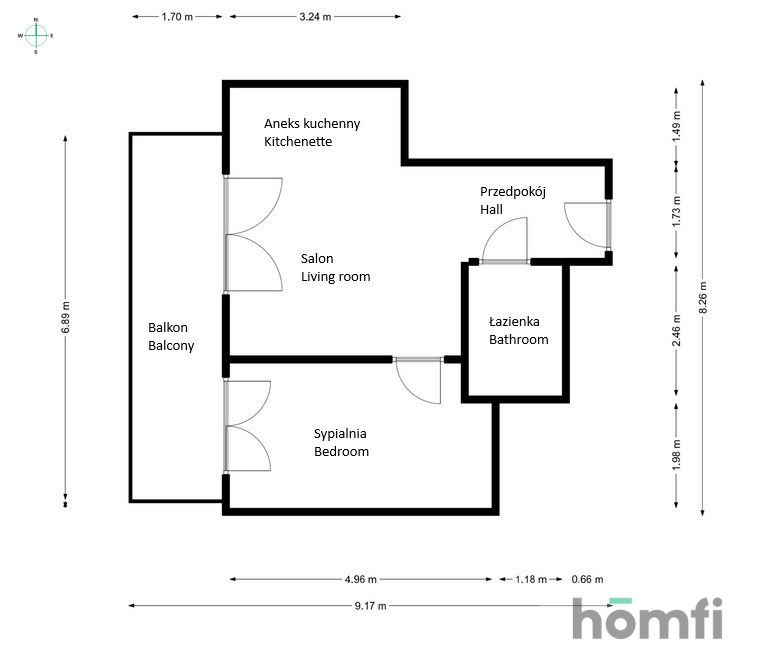 ul. Księcia Witolda | 2 pokoje | garaż podziemny | taras - Mieszkanie - Wynajem - Wrocław, Stare Miasto