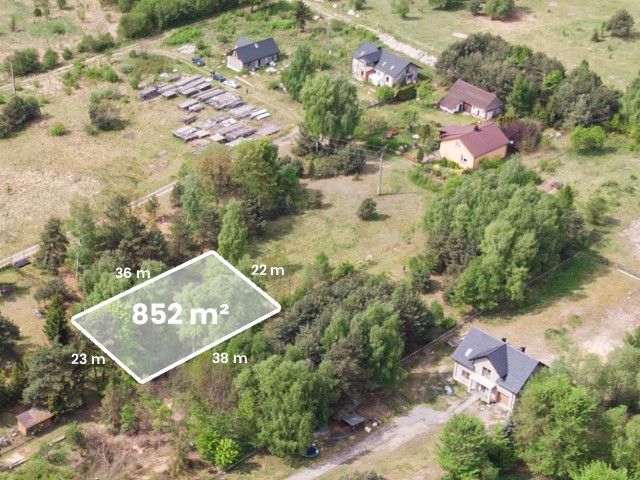 Działka budowlana w Ryczówku 852m² - Działka - Sprzedaż - Olkuski, Klucze / Ryczówek