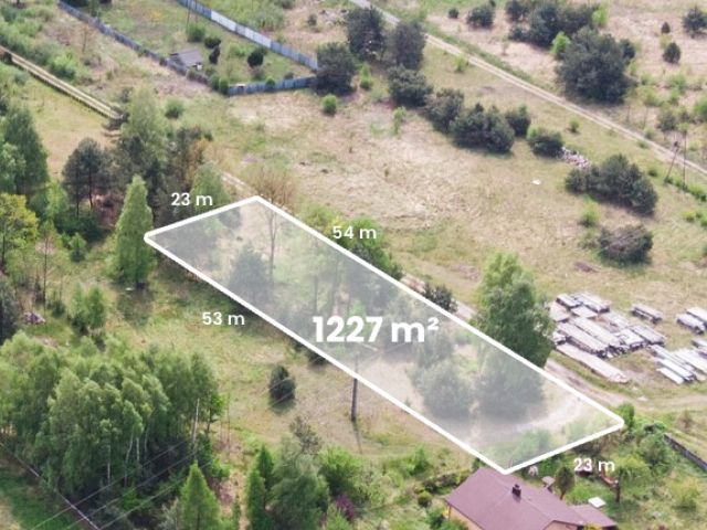 Działka budowlana w Ryczówku 1227m² - Działka - Sprzedaż - Olkuski, Klucze / Ryczówek