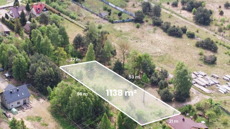 1138m² Building plot in Ryczówek - Plot - Sale - Olkuski, Klucze / Ryczówek