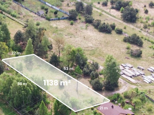 Działka budowlana w Ryczówku1138m² - Działka - Sprzedaż - Olkuski, Klucze / Ryczówek