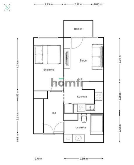 Stylish renovated apartment – perfect for a couple - Квартира - Продаж - Kraków, Podgórze / Bieżanów-Prokocim