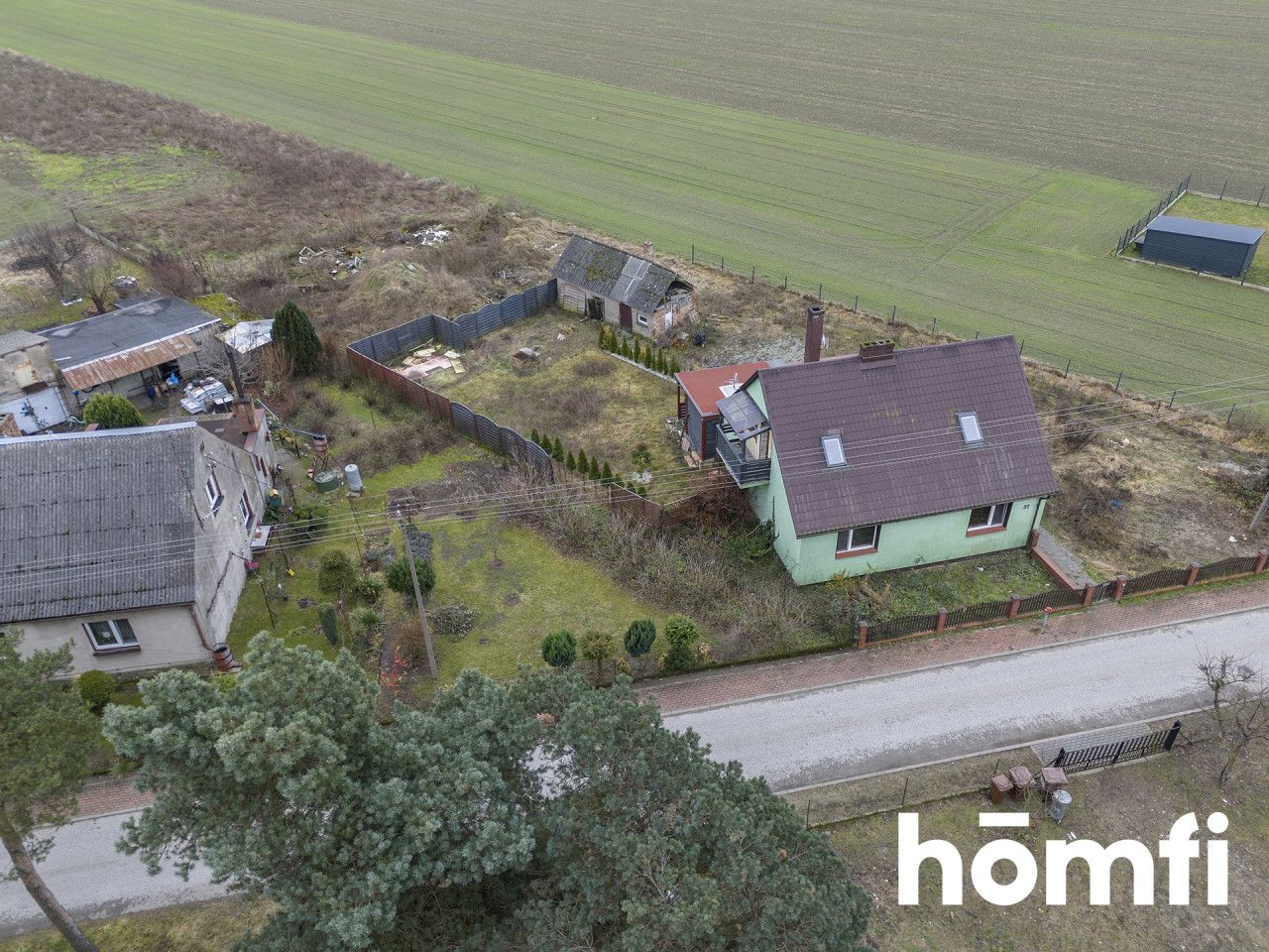 Half a hectare of land with a 180 m² house - Дім - Продаж - Obornicki, Rogoźno / Parkowo