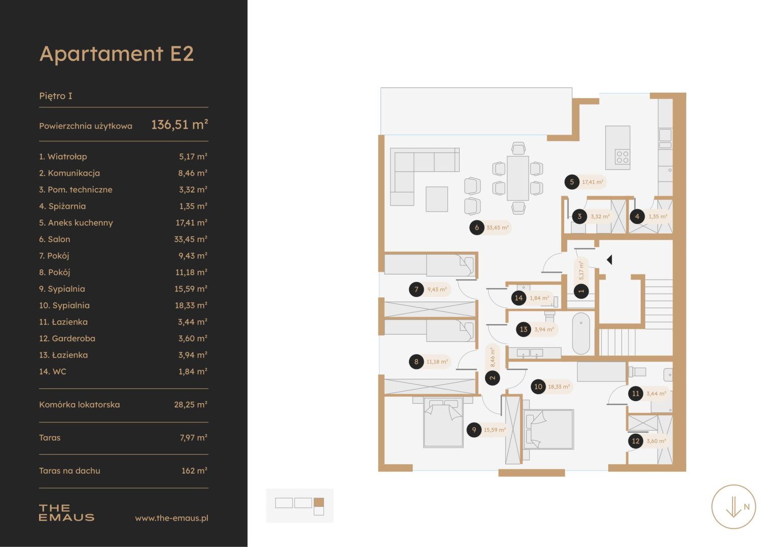 Spacious apartment in Wola Justowska with terrace - Квартира - Продаж - Kraków, Krowodrza / Wola Justowska