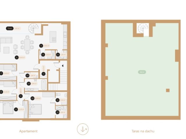 Przestronny apartament na Woli Justowskiej z tarasem - Mieszkanie - Sprzedaż - Kraków, Krowodrza / Wola Justowska