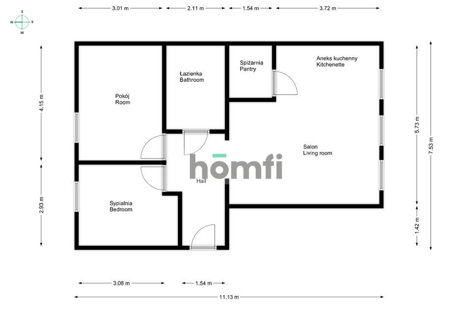 3 rooms on south of Wroclaw, Szparagowa str. - Квартира - Продаж - Wrocław, Krzyki / Klecina