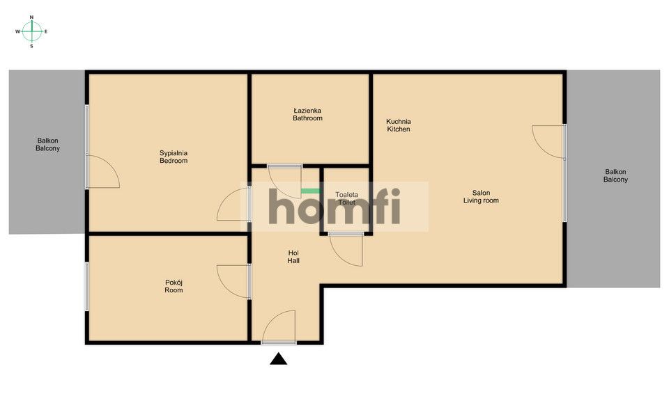Piękne i jasne mieszkanie z dwoma balkonami - Mieszkanie - Wynajem - Radom, Michałów