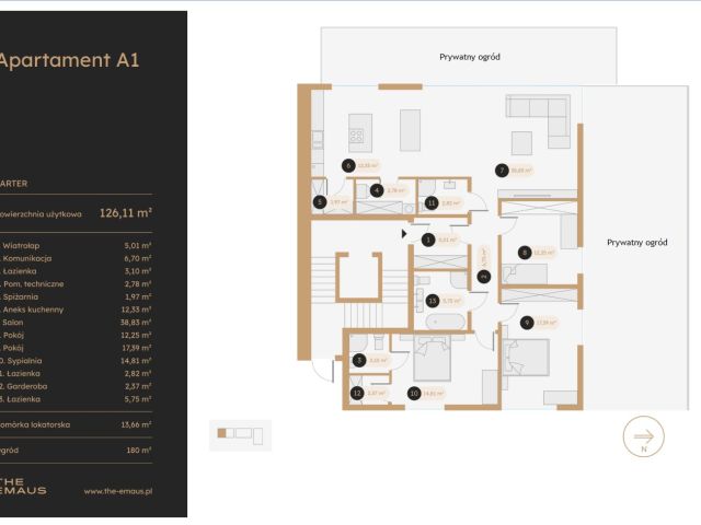 Komfortowy apartament z ogrodem na Woli Justowskiej - Mieszkanie - Sprzedaż - Kraków, Krowodrza / Wola Justowska