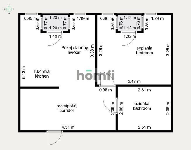 2-room 40 m2 apartment for rent at Lubostroń 22g Street, Ruczaj - Apartment - Rent - Kraków, Podgórze