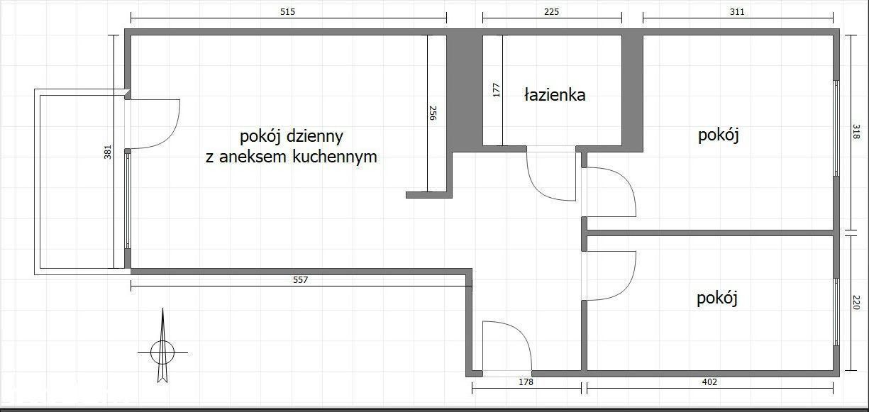3 rooms with balcony ready - Okulickiego - Квартира - Продаж - Kraków, Nowa Huta