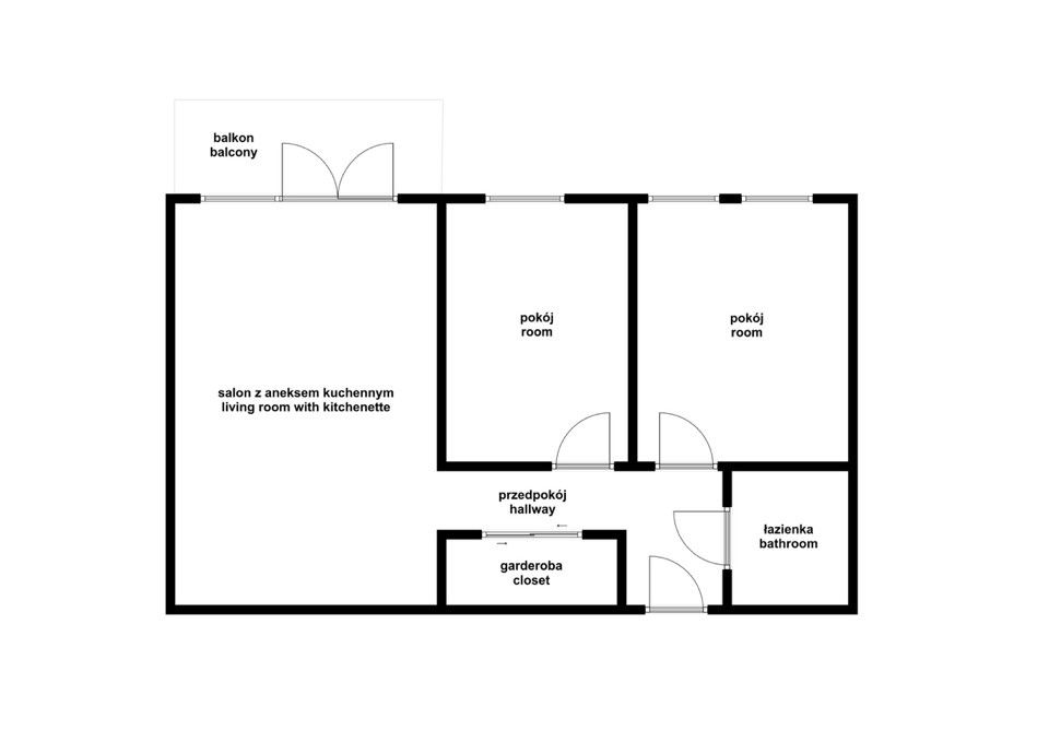 3 rooms, balcony, garage, and river view - Klecina - Apartment - Rent - Wrocław, Krzyki / Klecina