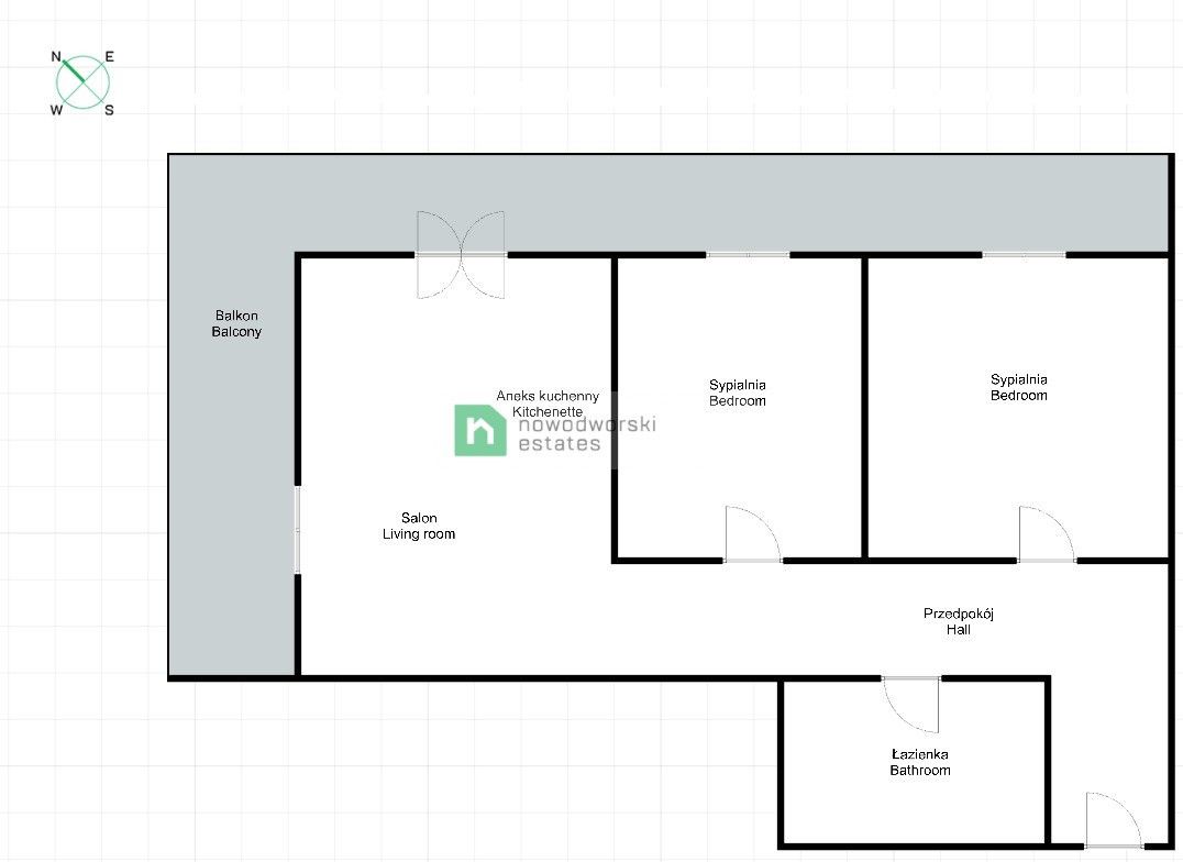 3-pokojowe mieszkanie w Promenadach Wrocławskich - ul. Zakładowa - Mieszkanie - Wynajem - Wrocław, Psie Pole / Kleczków