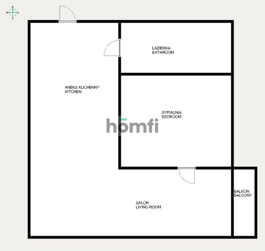 35 m² with a separate bedroom and balcony – Lubostroń Street, Ruczaj - Квартира - Продаж - Kraków, Ruczaj
