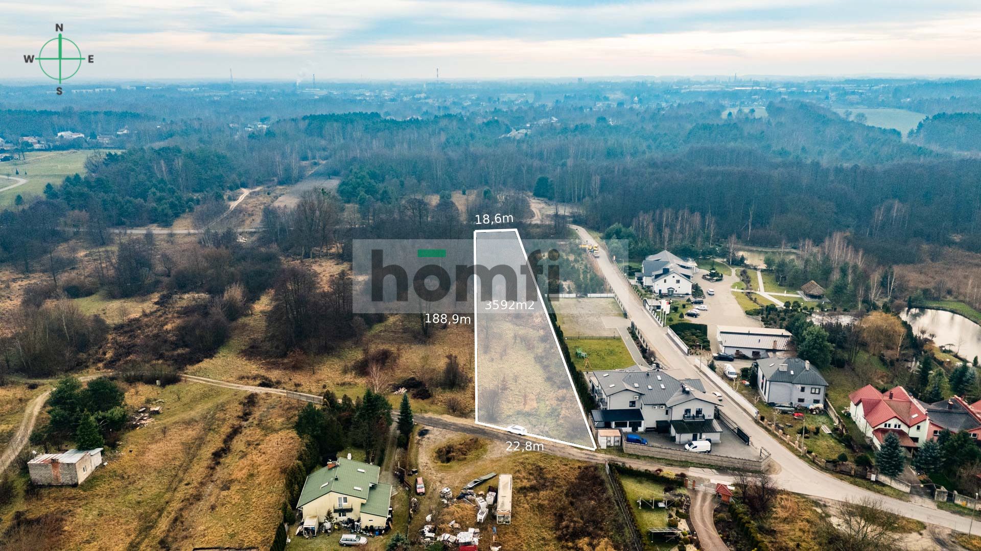Plot of 3592 m², with a unique building space MN21 - Plot - Sale - Radom, Wośniki
