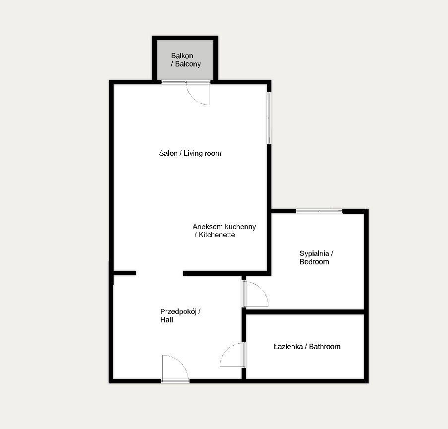 Two-room apartment | balcony | ready to move-in - Квартира - Продаж - Kraków, Podgórze / Bieżanów-Prokocim