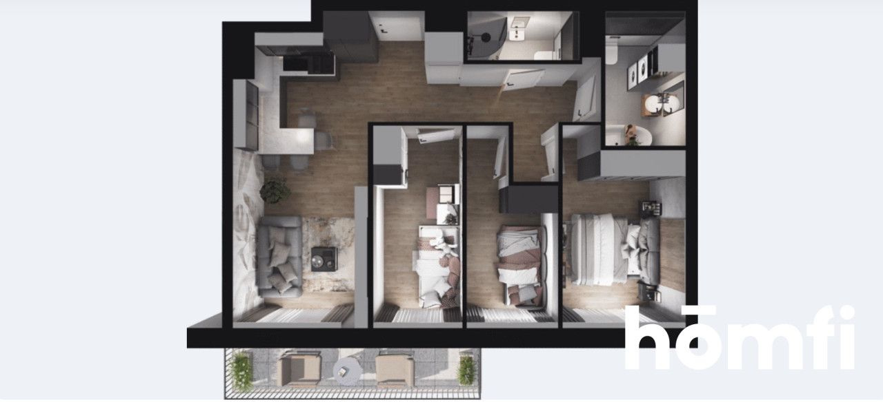 Ostatnie piętro - 3 sypialnie, widok, bez prowizji - Mieszkanie - Sprzedaż - Gdynia, Wiczlino