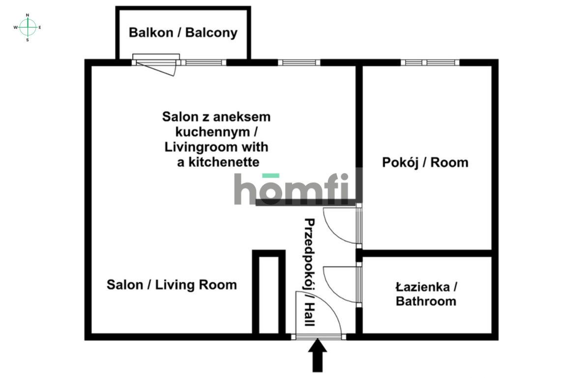 Spacious 2 rooms with balcony and basement - Квартира - Оренда - Gdańsk, Łostowice