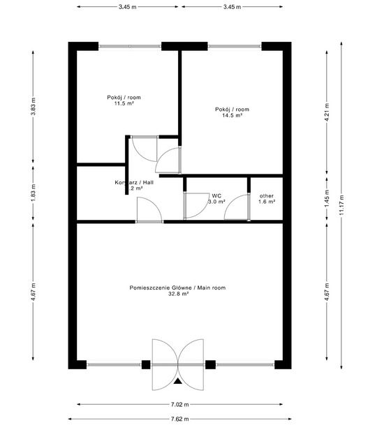 Modern, high-standard 2-room apartment - Apartment - Rent - Poznań, Stare Miasto / Winogrady