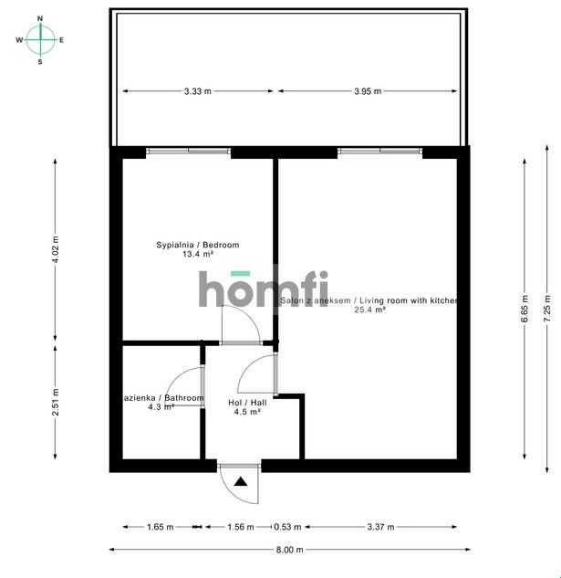 Nowoczesne 2-pokojowe mieszkanie przy Cytadeli - Mieszkanie - Wynajem - Poznań, Stare Miasto / Winogrady